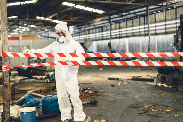 Professional Biohazard technician working in Berkeley Heights, NJ
